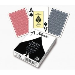 cartes Poker 100% Plastic Jumbo index Fournier